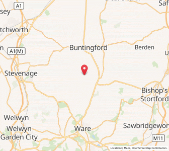 Map of Great Munden, EnglandEngland