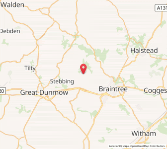 Map of Great Saling, EnglandEngland