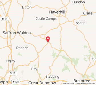 Map of Great Sampford, EnglandEngland