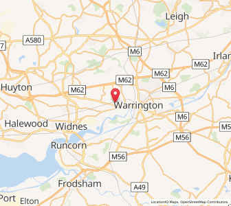 Map of Great Sankey, EnglandEngland