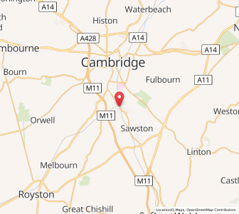 Map of Great Shelford, EnglandEngland