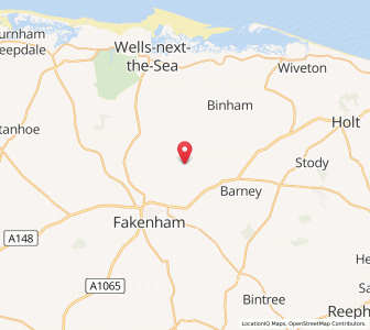 Map of Great Snoring, EnglandEngland