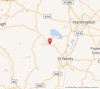 Map of Great Staughton, EnglandEngland