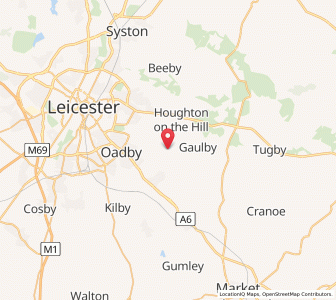 Map of Great Stretton, EnglandEngland