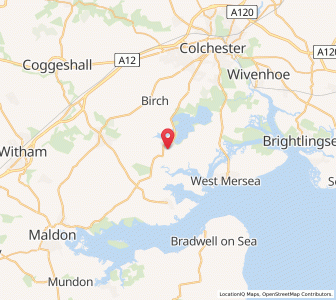 Map of Great Wigborough, EnglandEngland