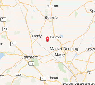 Map of Greatford, EnglandEngland