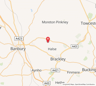 Map of Greatworth, EnglandEngland