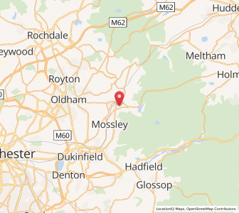 Map of Greenfield, EnglandEngland