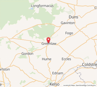 Map of Greenlaw, ScotlandScotland