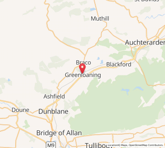 Map of Greenloaning, ScotlandScotland