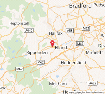 Map of Greetland, EnglandEngland