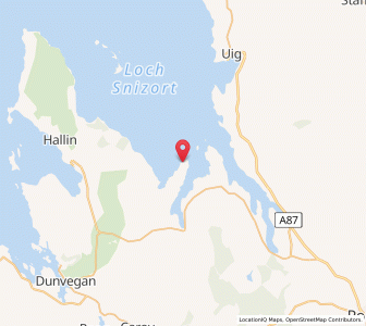 Map of Greshornish, ScotlandScotland