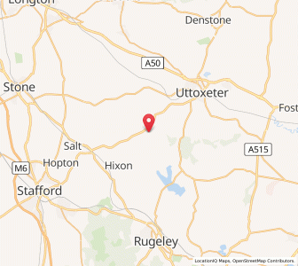 Map of Grindley, EnglandEngland