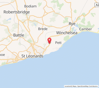 Map of Guestling, EnglandEngland