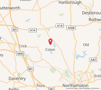 Map of Guilsborough, EnglandEngland