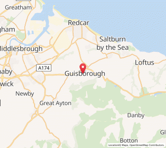 Map of Guisborough, EnglandEngland