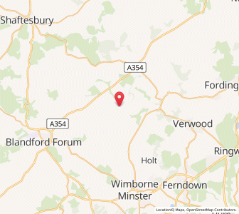 Map of Gussage Saint Michael, EnglandEngland