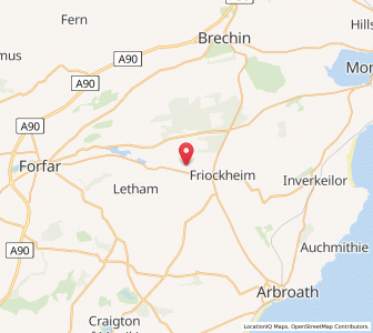 Map of Guthrie, ScotlandScotland