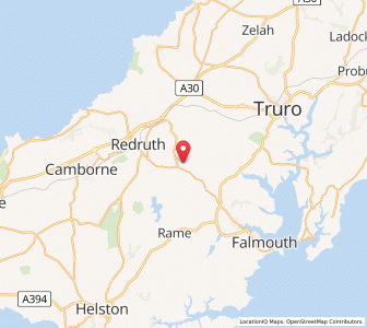 Map of Gwennap, EnglandEngland