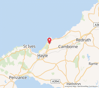 Map of Gwithian, EnglandEngland