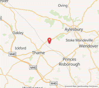 Map of Haddenham, EnglandEngland