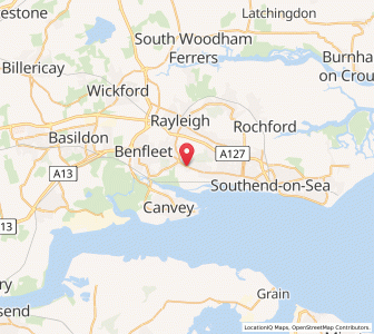 Map of Hadleigh, EnglandEngland