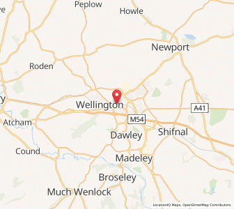 Map of Hadley, EnglandEngland