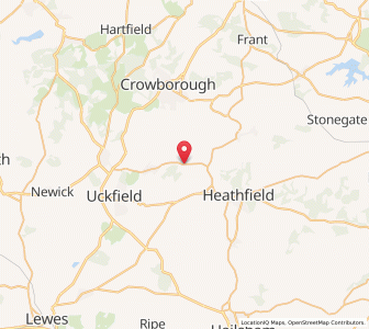 Map of Hadlow Down, EnglandEngland