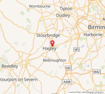 Map of Hagley, EnglandEngland