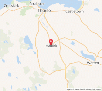 Map of Halkirk, ScotlandScotland
