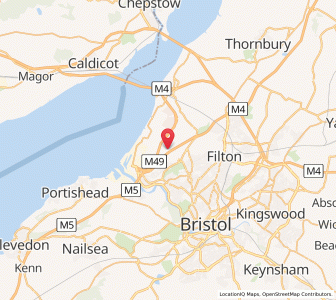 Map of Hallen, EnglandEngland