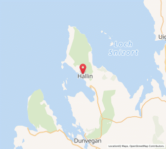 Map of Hallin, ScotlandScotland