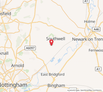 Map of Halloughton, EnglandEngland