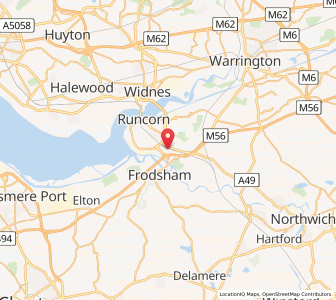 Map of Halton, EnglandEngland