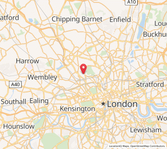 Map of Hampstead, EnglandEngland