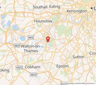 Map of Hampton Court, EnglandEngland