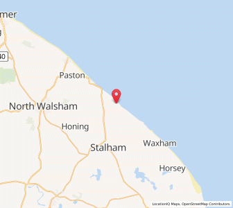 Map of Happisburgh, EnglandEngland