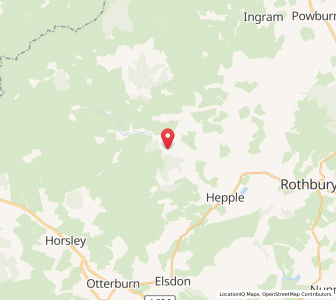 Map of Harbottle, EnglandEngland