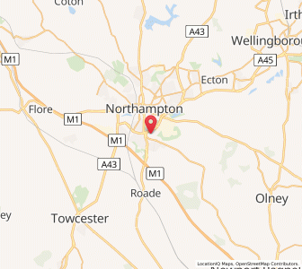Map of Hardingstone, EnglandEngland