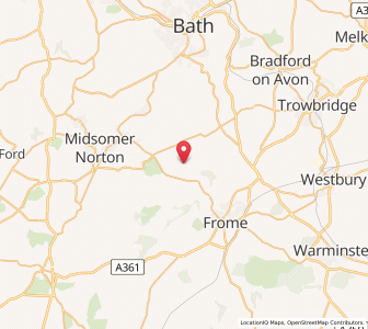 Map of Hardington, EnglandEngland