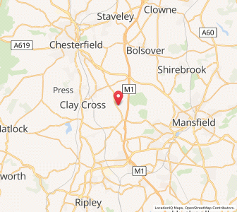 Map of Hardstoft, EnglandEngland