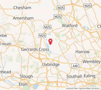 Map of Harefield, EnglandEngland