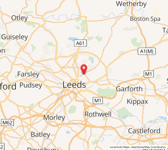 Map of Harehills, EnglandEngland