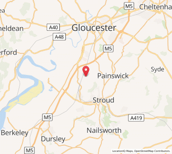 Map of Haresfield, EnglandEngland