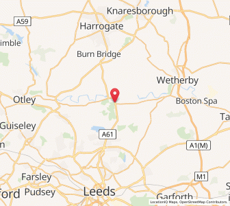 Map of Harewood, EnglandEngland