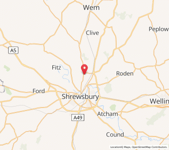 Map of Harlescott, EnglandEngland