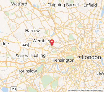 Map of Harlesden, EnglandEngland