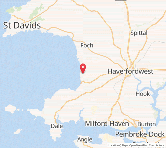 Map of Haroldston West, WalesWales