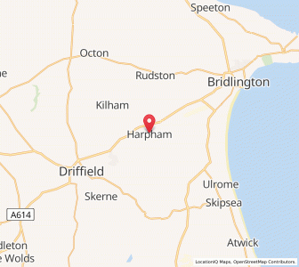 Map of Harpham, EnglandEngland