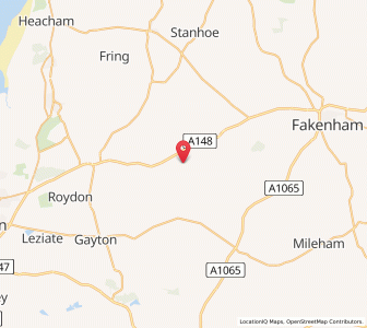 Map of Harpley, EnglandEngland